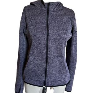Nike Distressed Purple Zip Up Hoody. Size Medium